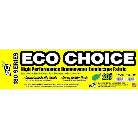 Eco Choice Black 1.5oz Pro-Spun Landscape Fabric 4'x250'